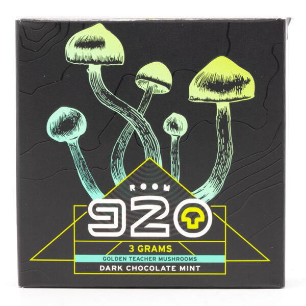 Room 920 - Mushroom Chocolate Bar - Dark Chocolate Mint - 3 grams | Magic Mushrooms Calgary Canada