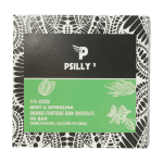 Psilly - Dark Chocolate Bar - Mint & Spirulina | Magic Mushrooms Calgary Canada