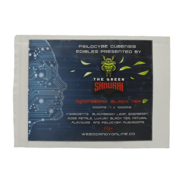 The Green Samurai - Raspberry Black Tea - 1000mg | Magic Mushrooms Calgary Canada