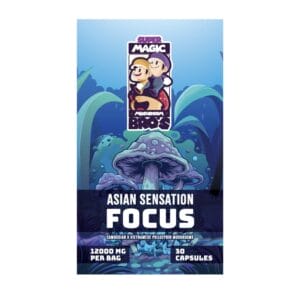 Super Magic Mushroom Bro’s - Asian Sensation FOCUS - 400MG Capsules | Magic Mushrooms Calgary Canada
